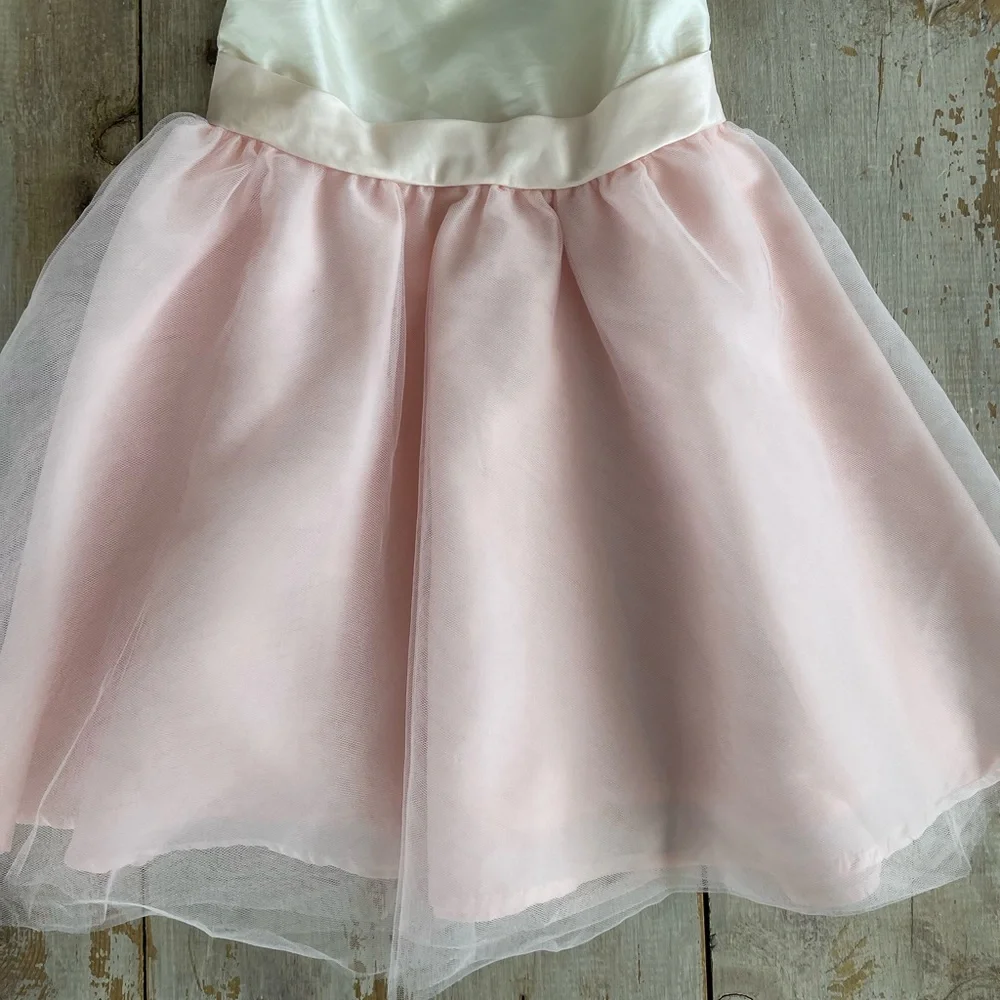 Janie and Jack vintage bow/tulle dress - 2